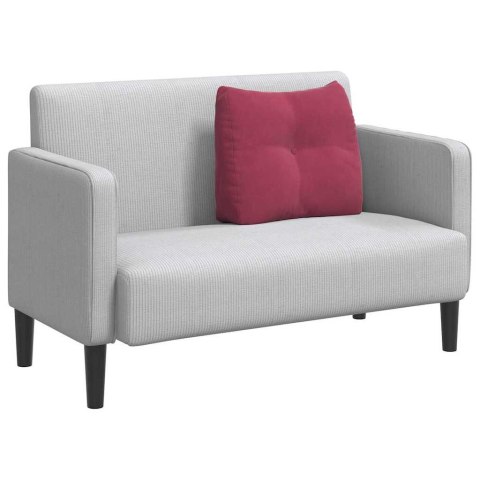 PODUSZKA NA PLECY CZERWONE WINO 60X24X50CM AKSAMIT