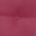 PODUSZKA NA PLECY CZERWONE WINO 60X24X50CM AKSAMIT