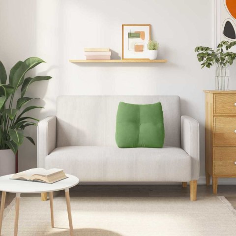 PODUSZKA NA PLECY JASNOZIELONY 45X24X50CM AKSAMIT