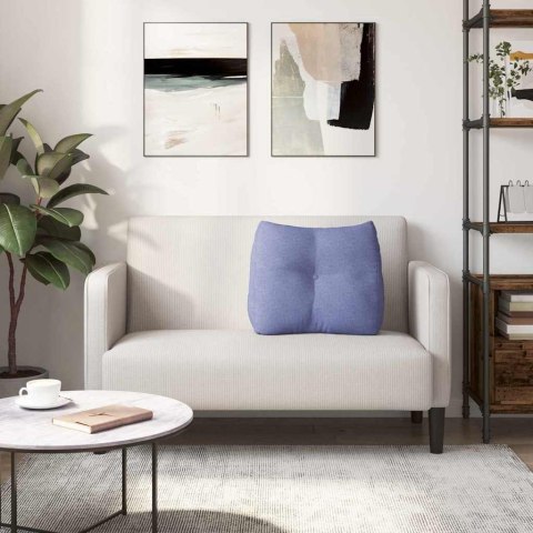 VidaXL Poduszka na plecy Niebieski dżins 60 x 24 x 50 cm tkanina