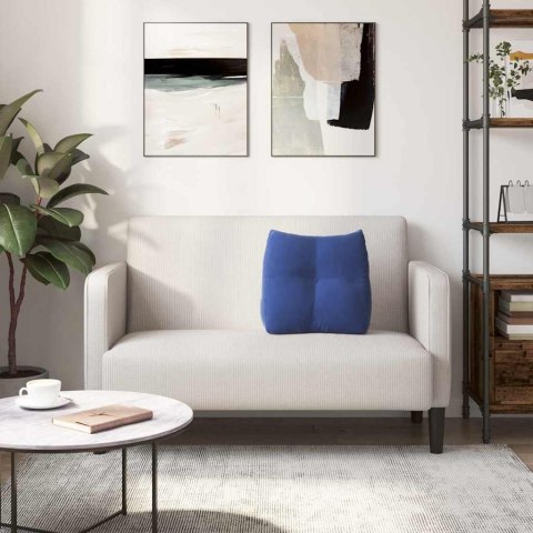 PODUSZKA NA PLECY NIEBIESKI POLICYJNY 45X24X50CM AKSAMIT