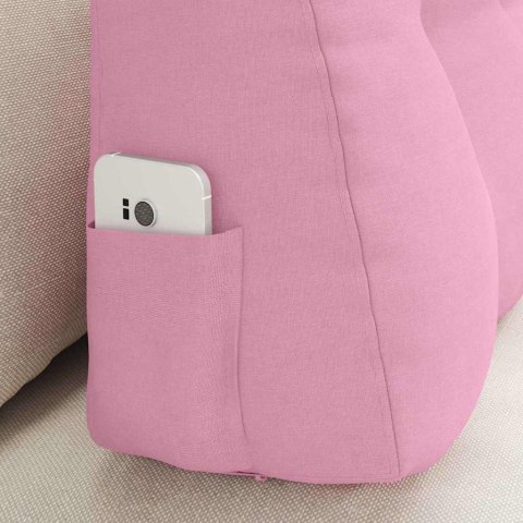 VidaXL Poduszka na plecy Różowy 80 x 24 x 50 cm tkanina