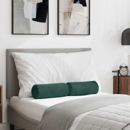 PODUSZKI WAŁKOWE 2 SZT. CIEMNA ZIELEŃ Ø 15X40CM