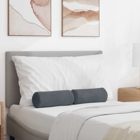 PODUSZKI WAŁKOWE 2 SZT. CIEMNOSZARY Ø 15X40CM