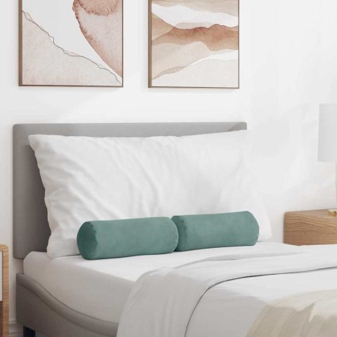 PODUSZKI WAŁKOWE 2 SZT. ZIELONY MORSKI Ø 15X40CM