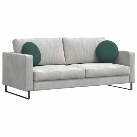 PODUSZKI NA SIEDZISKA 2 SZT. CIEMNA ZIELEŃ Ø 40X13CM AKSAMIT