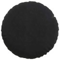 PODUSZKI NA SIEDZISKA 2 SZT. CZARNY Ø 40X13CM AKSAMIT