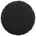 PODUSZKI NA SIEDZISKA 2 SZT. CZARNY Ø 40X13CM AKSAMIT