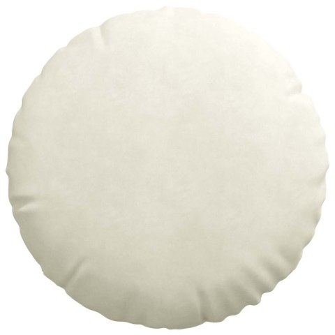 PODUSZKI NA SIEDZISKA 2 SZT. KREMOWY Ø 40X13CM AKSAMIT