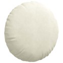 PODUSZKI NA SIEDZISKA 2 SZT. KREMOWY Ø 40X13CM AKSAMIT