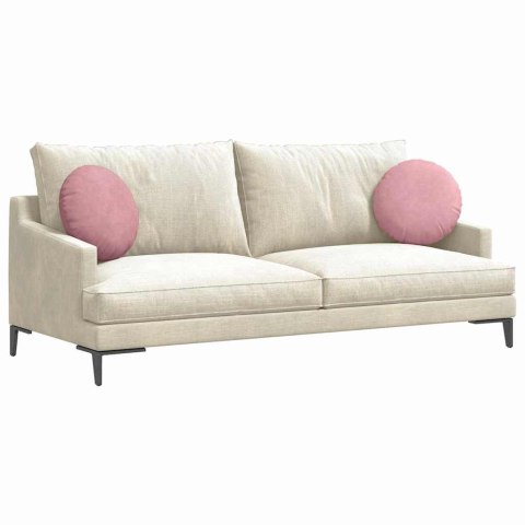 PODUSZKI NA SIEDZISKA 2 SZT. RÓŻOWY Ø 40X13CM AKSAMIT