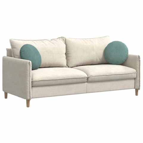 PODUSZKI NA SIEDZISKA 2 SZT. ZIELONY MORSKI Ø 40X13CM AKSAMIT