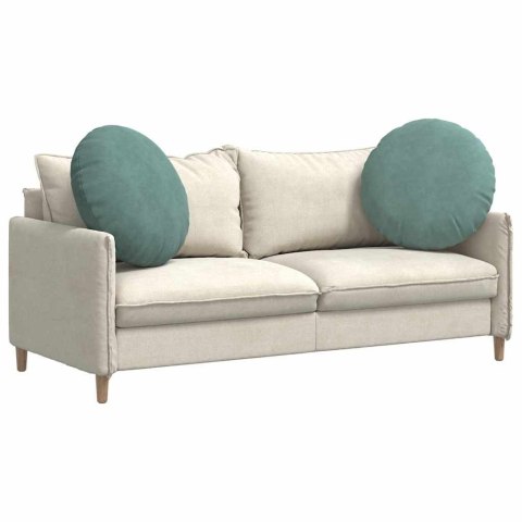 PODUSZKI NA SIEDZISKA 2 SZT. ZIELONY MORSKI Ø 40X13CM AKSAMIT