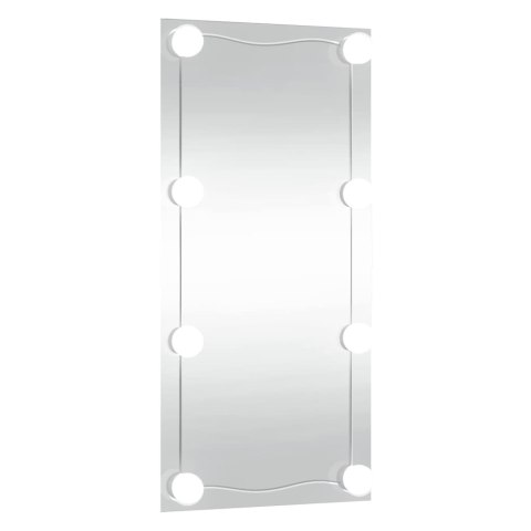 LUSTRO ŚCIENNE Z LED 30X60CM SZKLANE PROSTOKĄTNE