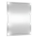 LUSTRO ŚCIENNE Z LED 50X60CM SZKLANE PROSTOKĄTNE