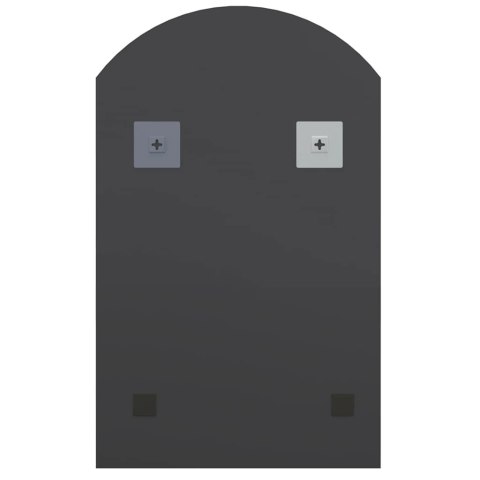 LUSTRO Z LAMPAMI LED 90X45CM SZKLANE Z ŁUKIEM