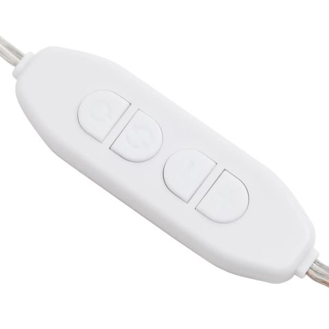 LUSTRO Z LAMPAMI LED 90X45CM SZKLANE Z ŁUKIEM