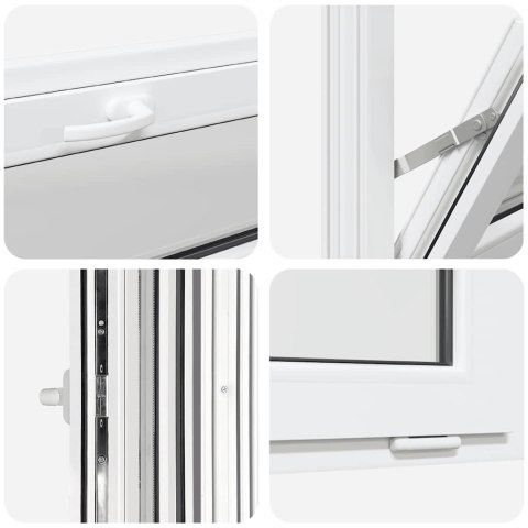 OKNO PIWNICZNE "RISOR" 100X40CM UCHYLNE 2 SZYBY BIAŁE