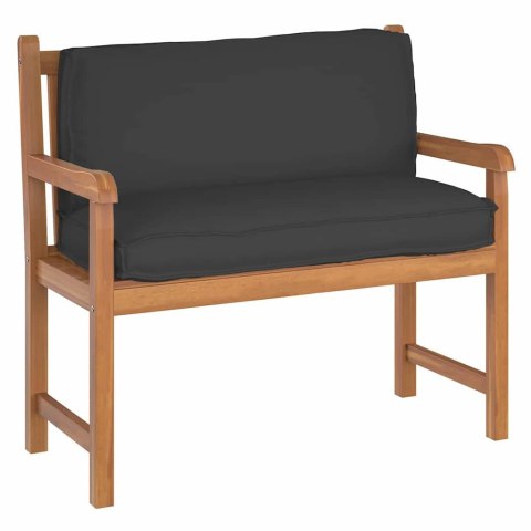 VidaXL Poduszka na oparcie z palet z poduszką Czarny 120 x 40 x 12 cm