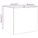 DONICE 2 SZT. CZARNE 32X30X29CM STAL