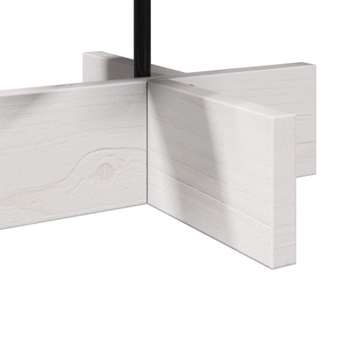 DREWNIANA CHOINKA DO UDEKOROWANIA BIAŁA 60CM SOSNOWA