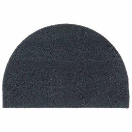 VidaXL Wycieraczka, ciemnoszara, półokrągła, 40x60 cm, włókno kokosowe