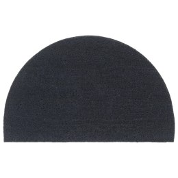 VidaXL Wycieraczka, ciemnoszara, półokrągła, 50x80 cm, włókno kokosowe