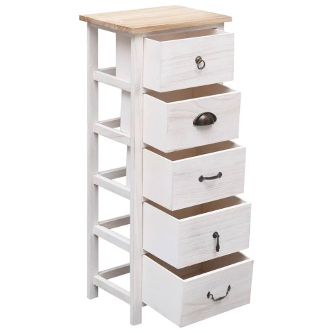 KOMODA 35X25X87CM DREWNO PAULOWNIA