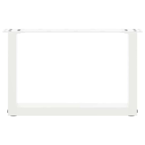 NOGI DO STOLIKA KAWOWEGO W KSZTAŁCIE LITERY U 2 SZT. BIAŁE 50X(30-31)CM STAL