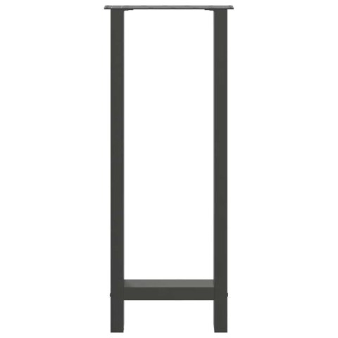 NOGI DO STOŁU BAROWEGO ANTRACYT 2 SZT. 50X(100-101)CM STAL