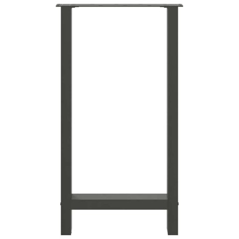 NOGI DO STOŁU BAROWEGO ANTRACYT 2 SZT. 50X(90-91)CM STAL