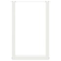 NOGI DO STOŁU JADALNEGO W KSZTAŁCIE LITERY U 2 SZT. BIAŁE 50X(72-73)CM STAL