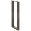 NOGI DO STOŁU KONSOLOWEGO W KSZTAŁCIE LITERY U 2 SZT. NATURALNA STAL 28X(72-73)CM STAL