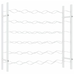 STOJAK NA 36 BUTELEK WINA BIAŁY METALOWY