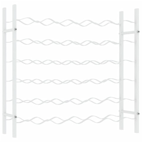 STOJAK NA 36 BUTELEK WINA BIAŁY METALOWY