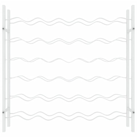 STOJAK NA 36 BUTELEK WINA BIAŁY METALOWY