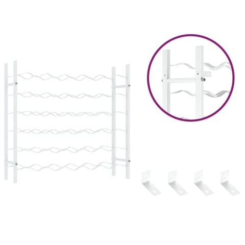 STOJAK NA 36 BUTELEK WINA BIAŁY METALOWY