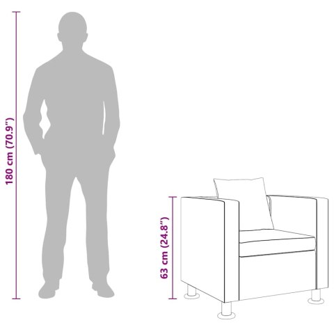 FOTEL CZARNY SZTUCZNA SKÓRA