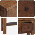 STOLIK KONSOLOWY DREWNO Z ODZYSKU 80X35X80CM