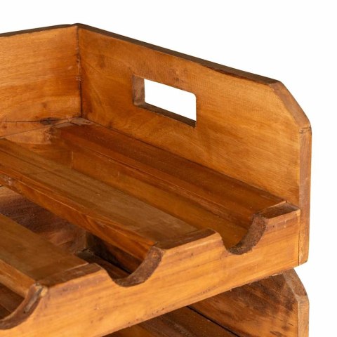 VidaXL Zestaw 4 stojaków na 16 butelek wina, mahoń