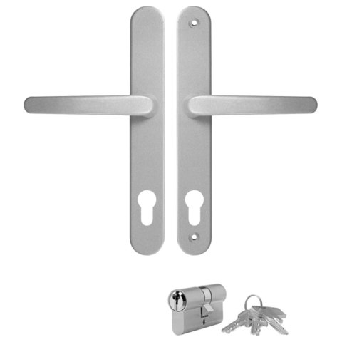 VidaXL Drzwi wejściowe, białe, 98x200 cm, PVC