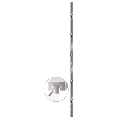 VidaXL Drzwi wejściowe, białe, 98x208 cm, PVC