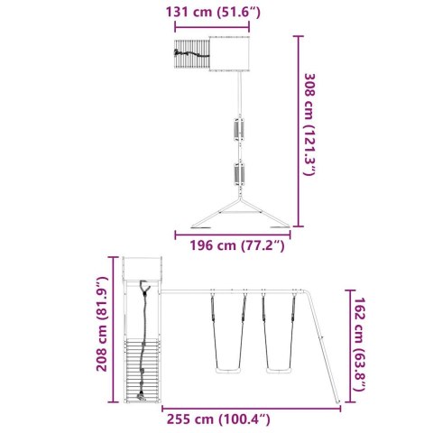 PLAC ZABAW DO OGRODU IMPREGNOWANE DREWNO SOSNOWE