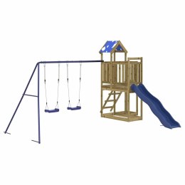 VidaXL Plac zabaw do ogrodu, impregnowane drewno sosnowe