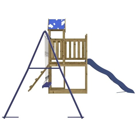 VidaXL Plac zabaw do ogrodu, impregnowane drewno sosnowe