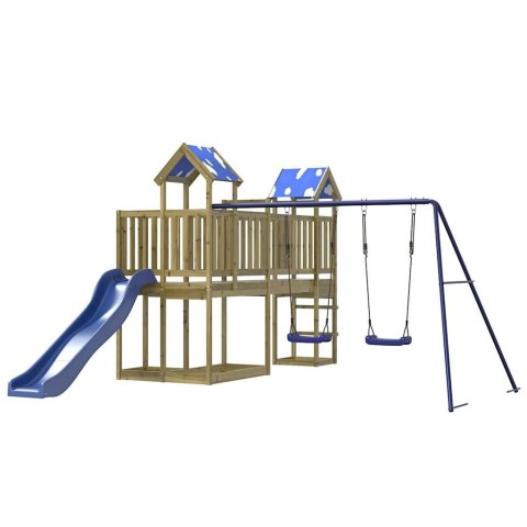 VidaXL Plac zabaw do ogrodu, impregnowane drewno sosnowe