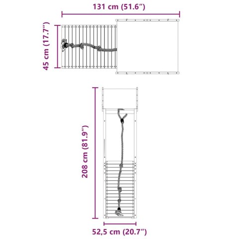 PLAC ZABAW DO OGRODU LITE DREWNO DAGLEZJOWE