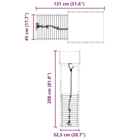 PLAC ZABAW DO OGRODU LITE DREWNO SOSNOWE