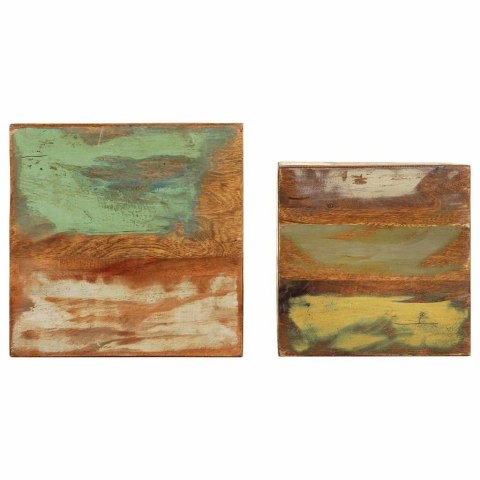 STOJAKI NA ROŚLINY 2 SZT. LITE DREWNO ODZYSKANE