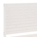 DŁUŻSZE ŁÓŻKO BEZ MATERACA BIAŁE 200X210CM LITE DREWNO